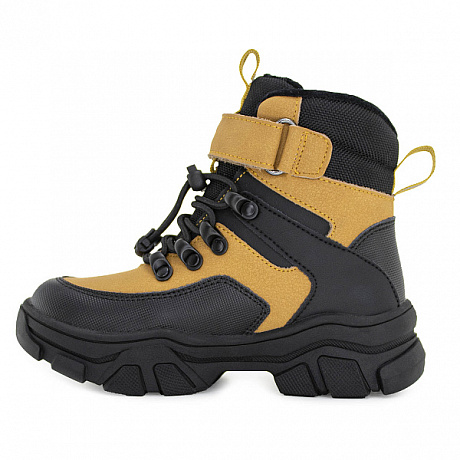 Ботинки ортопедические Ортобум утепленные для мальчиков 81054-01 горчичный/черный. Изображение 4 из 5